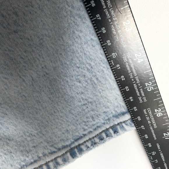 Abercrombie & Fitch The Dad Jean Womens 27 Short High Rise Button Fly Distressed - Picture 5 of 12